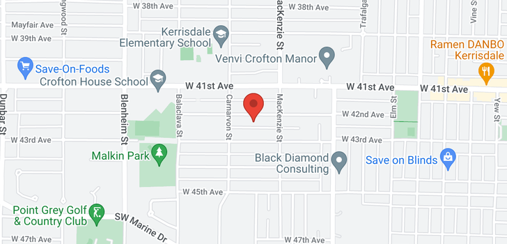 map of 2966 W 42ND AVENUE